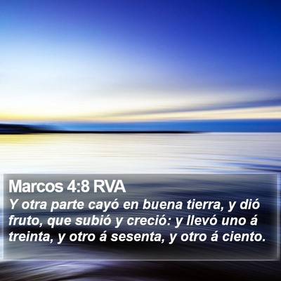 Marcos 4:8 RVA Bible Verse Image