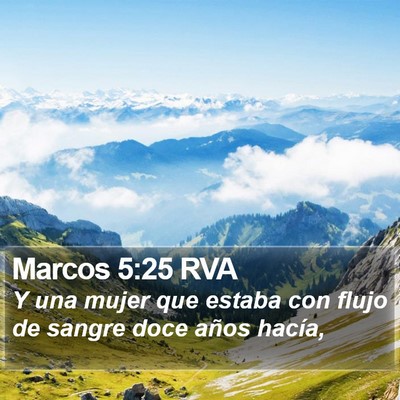 Marcos 5:25 RVA Bible Verse Image