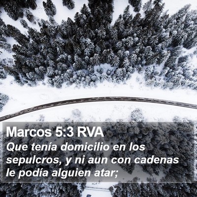 Marcos 5:3 RVA Bible Verse Image