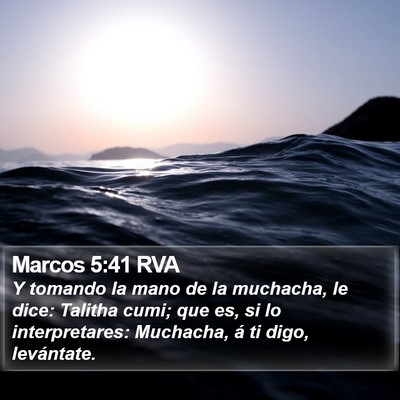 Marcos 5:41 RVA Bible Verse Image