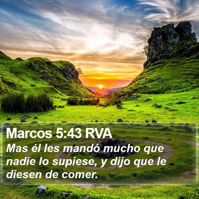 Marcos 5:43 RVA Bible Verse Image