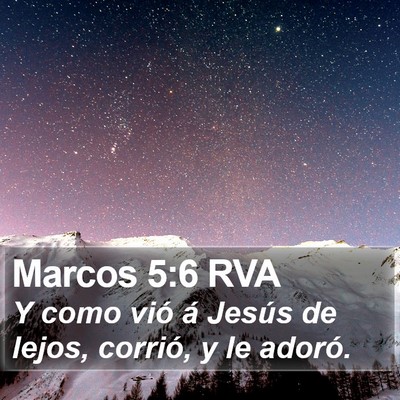 Marcos 5:6 RVA Bible Verse Image