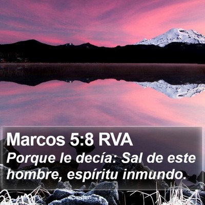 Marcos 5:8 RVA Bible Verse Image