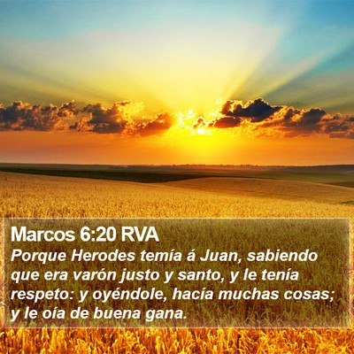 Marcos 6:20 RVA Bible Verse Image