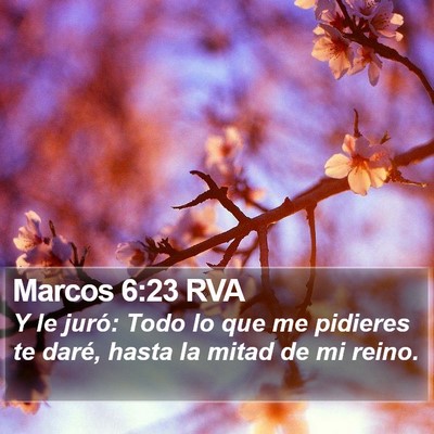 Marcos 6:23 RVA Bible Verse Image