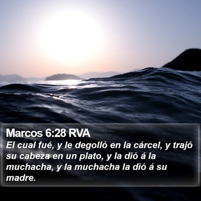 Marcos 6:28 RVA Bible Verse Image