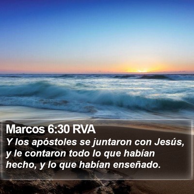 Marcos 6:30 RVA Bible Verse Image