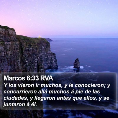 Marcos 6:33 RVA Bible Verse Image