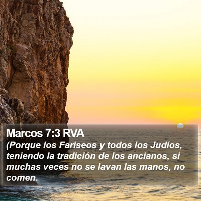 Marcos 7:3 RVA Bible Verse Image