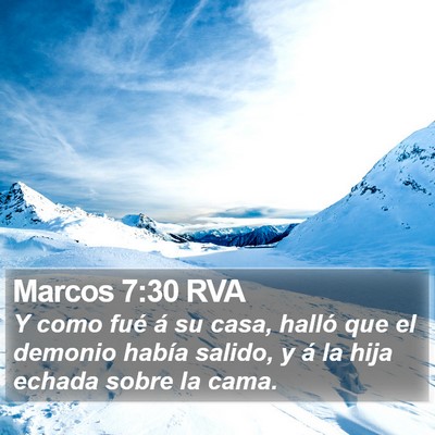 Marcos 7:30 RVA Bible Verse Image