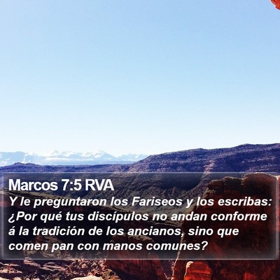 Marcos 7:5 RVA Bible Verse Image