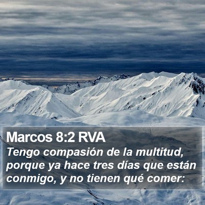 Marcos 8:2 RVA Bible Verse Image