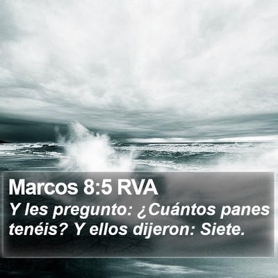Marcos 8:5 RVA Bible Verse Image