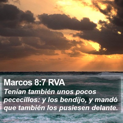 Marcos 8:7 RVA Bible Verse Image