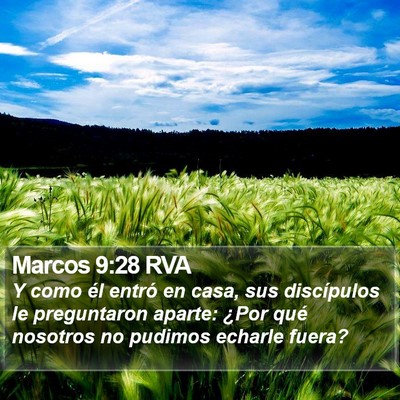 Marcos 9:28 RVA Bible Verse Image