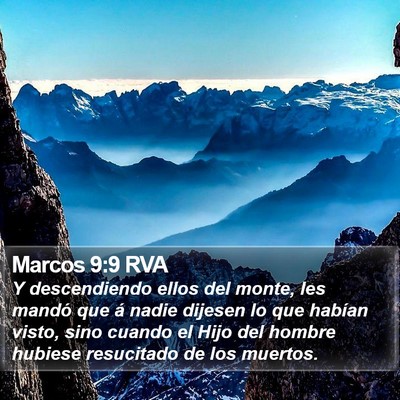 Marcos 9:9 RVA Bible Verse Image