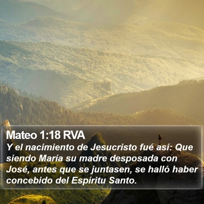 Mateo 1:18 RVA Bible Verse Image