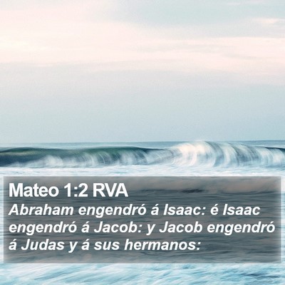 Mateo 1:2 RVA Bible Verse Image