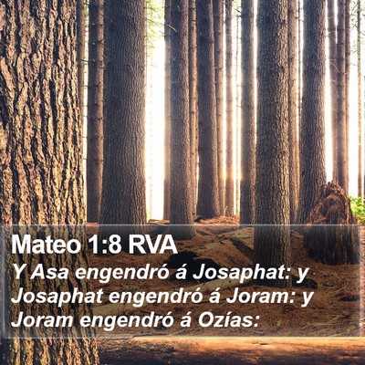 Mateo 1:8 RVA Bible Verse Image