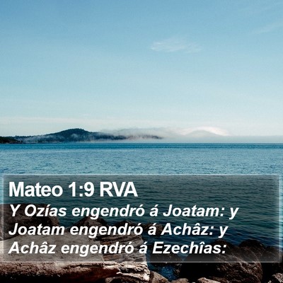 Mateo 1:9 RVA Bible Verse Image