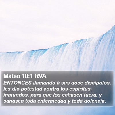 Mateo 10:1 RVA Bible Verse Image