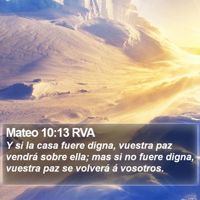 Mateo 10:13 RVA Bible Verse Image