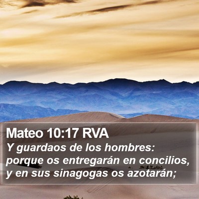 Mateo 10:17 RVA Bible Verse Image