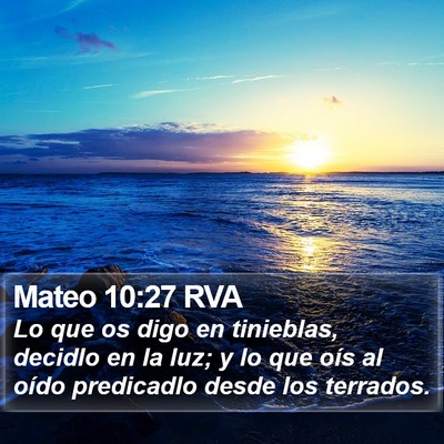 Mateo 10:27 RVA Bible Verse Image