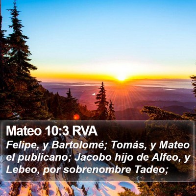 Mateo 10:3 RVA Bible Verse Image