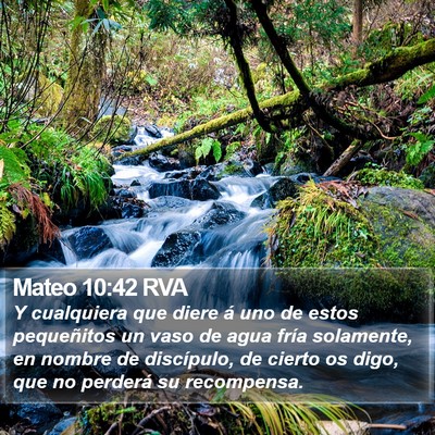 Mateo 10:42 RVA Bible Verse Image