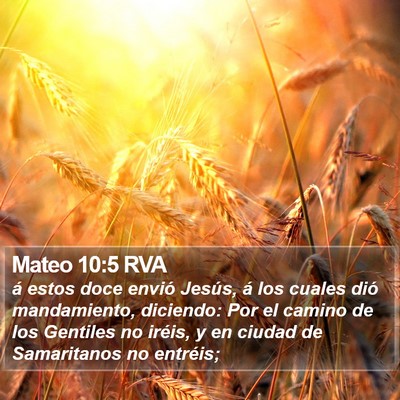 Mateo 10:5 RVA Bible Verse Image