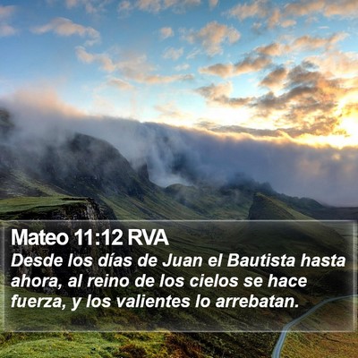 Mateo 11:12 RVA Bible Verse Image