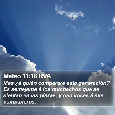 Mateo 11:16 RVA Bible Verse Image