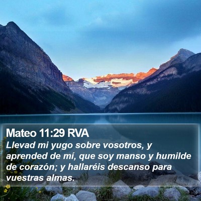 Mateo 11:29 RVA Bible Verse Image