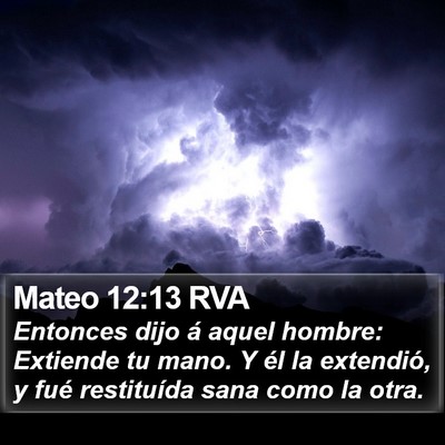 Mateo 12:13 RVA Bible Verse Image