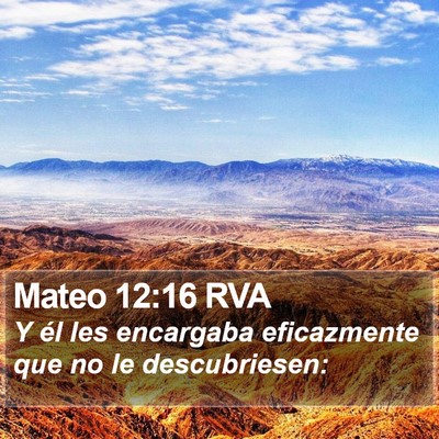 Mateo 12:16 RVA Bible Verse Image