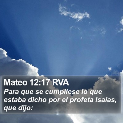 Mateo 12:17 RVA Bible Verse Image