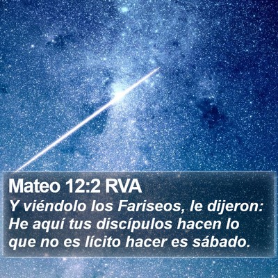 Mateo 12:2 RVA Bible Verse Image