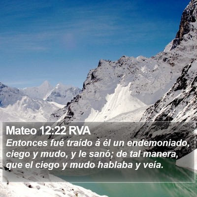 Mateo 12:22 RVA Bible Verse Image
