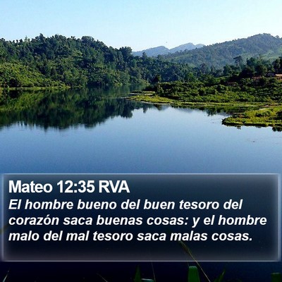 Mateo 12:35 RVA Bible Verse Image
