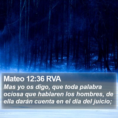 Mateo 12:36 RVA Bible Verse Image