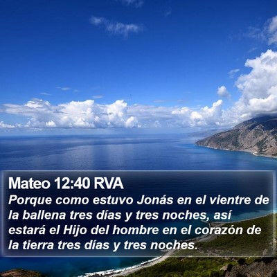 Mateo 12:40 RVA Bible Verse Image