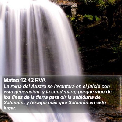 Mateo 12:42 RVA Bible Verse Image