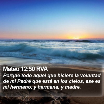 Mateo 12:50 RVA Bible Verse Image
