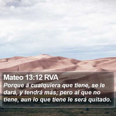 Mateo 13:12 RVA Bible Verse Image