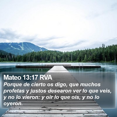 Mateo 13:17 RVA Bible Verse Image