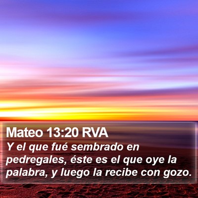Mateo 13:20 RVA Bible Verse Image