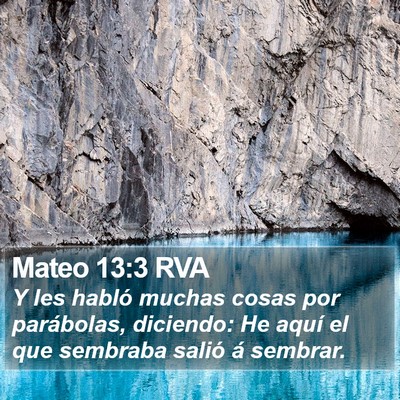 Mateo 13:3 RVA Bible Verse Image