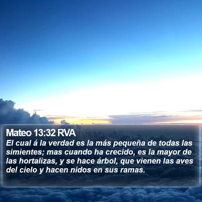 Mateo 13:32 RVA Bible Verse Image