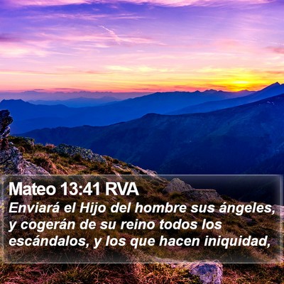 Mateo 13:41 RVA Bible Verse Image